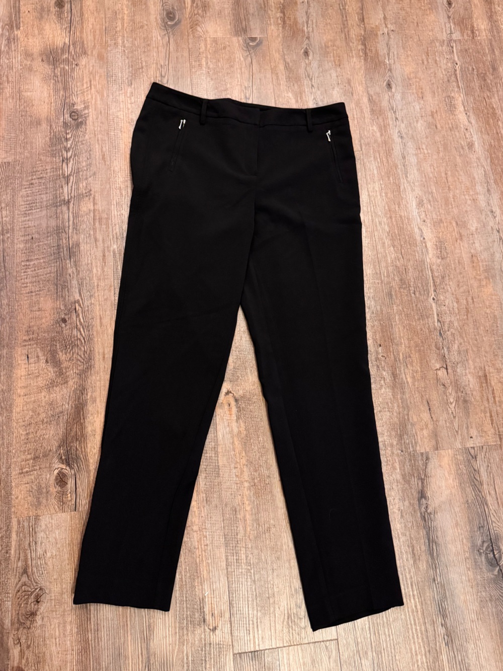 Adrienne Vittadini Classic Black Women's Straight-Leg Pants - size 10